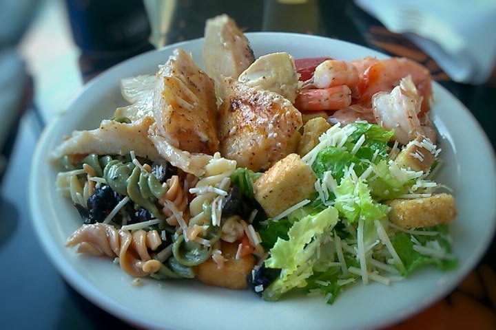 a bowl of food on a plate