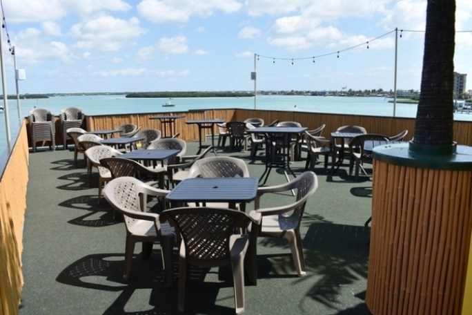 a chair sitting in front of a table