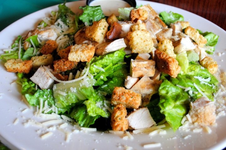 a plate of food on a table