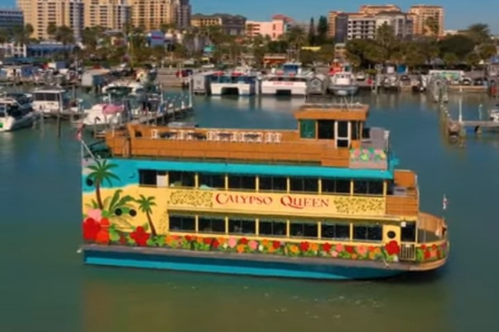a small boat in a large body of water