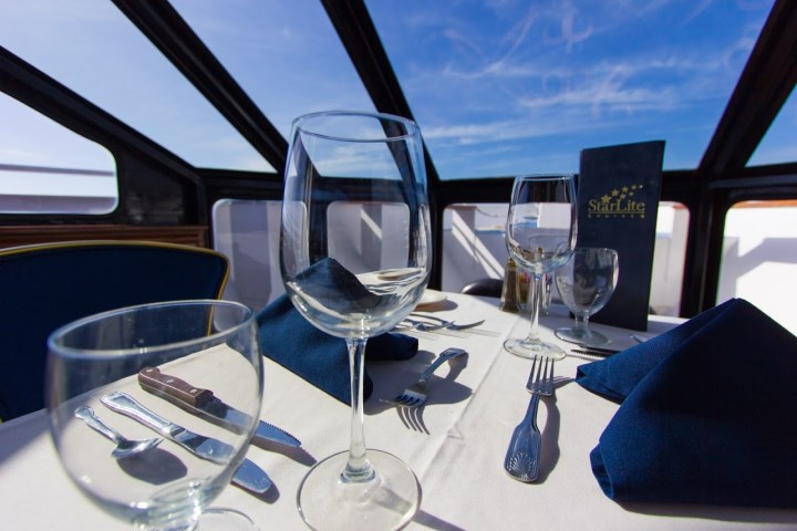 a glass of wine on a table