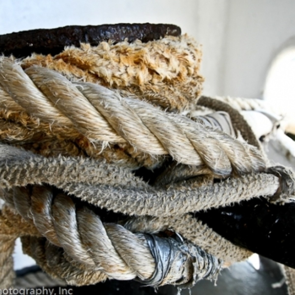 a close up of a rope