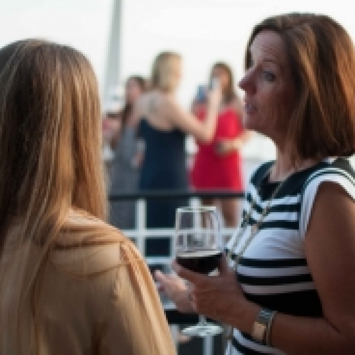 a couple of people that are talking to each other