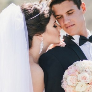 a woman wearing a wedding dress