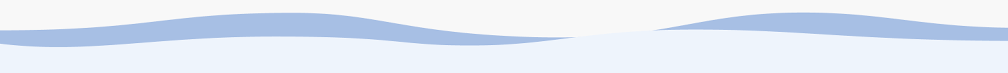 Abstract wavy blue and white shapes on a white background