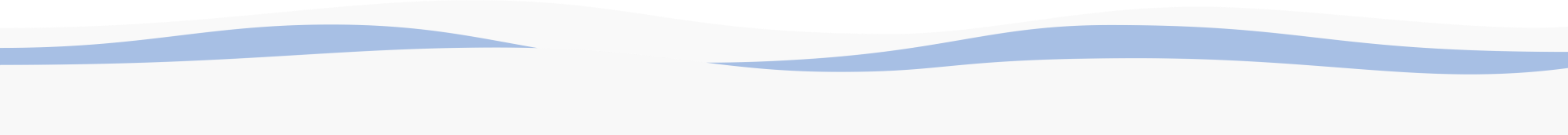 Wavy horizontal lines in blue, white, and green layers on a white background.